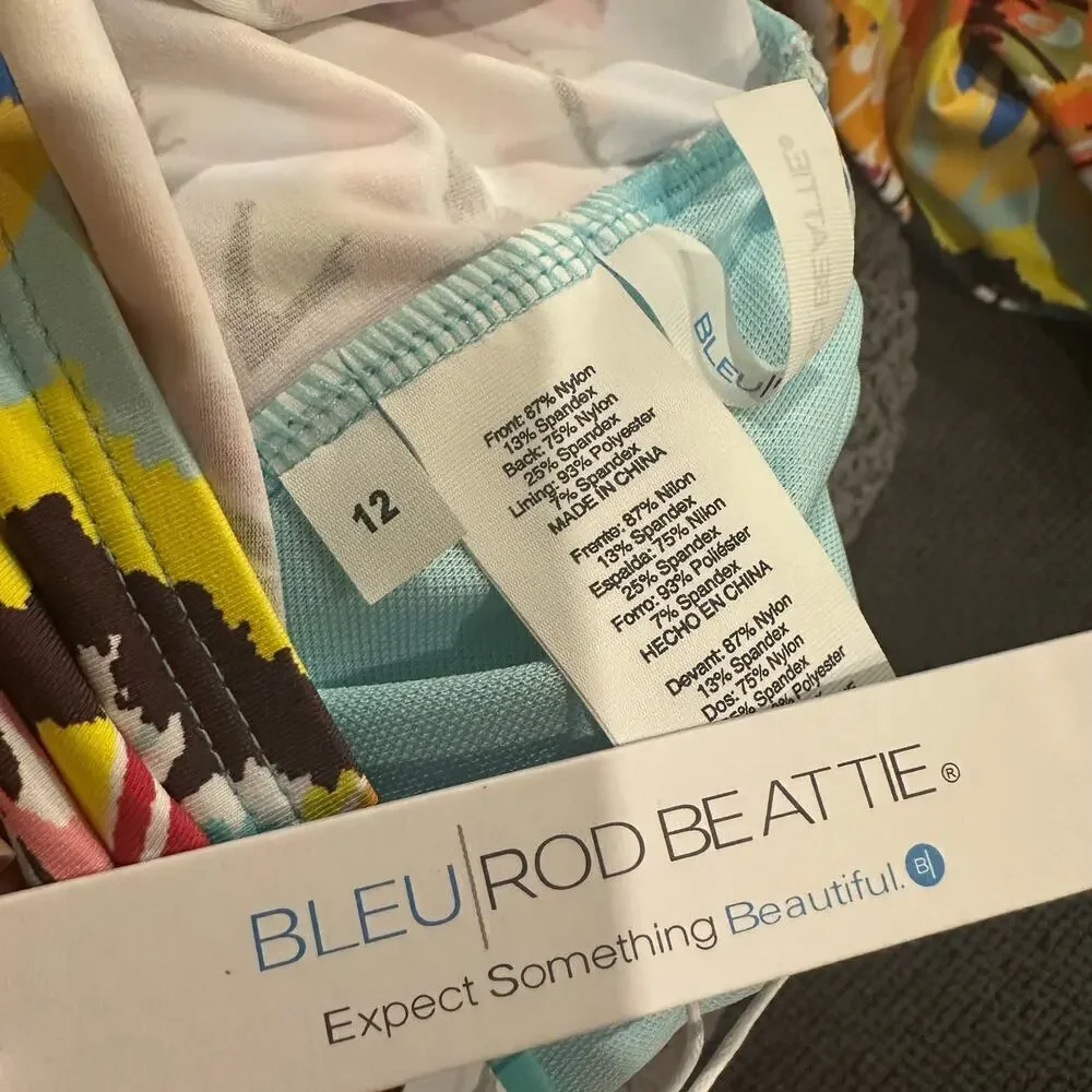 Bleu by Rod Beattie Break The Mold Halter Tankini Top Swimwear
